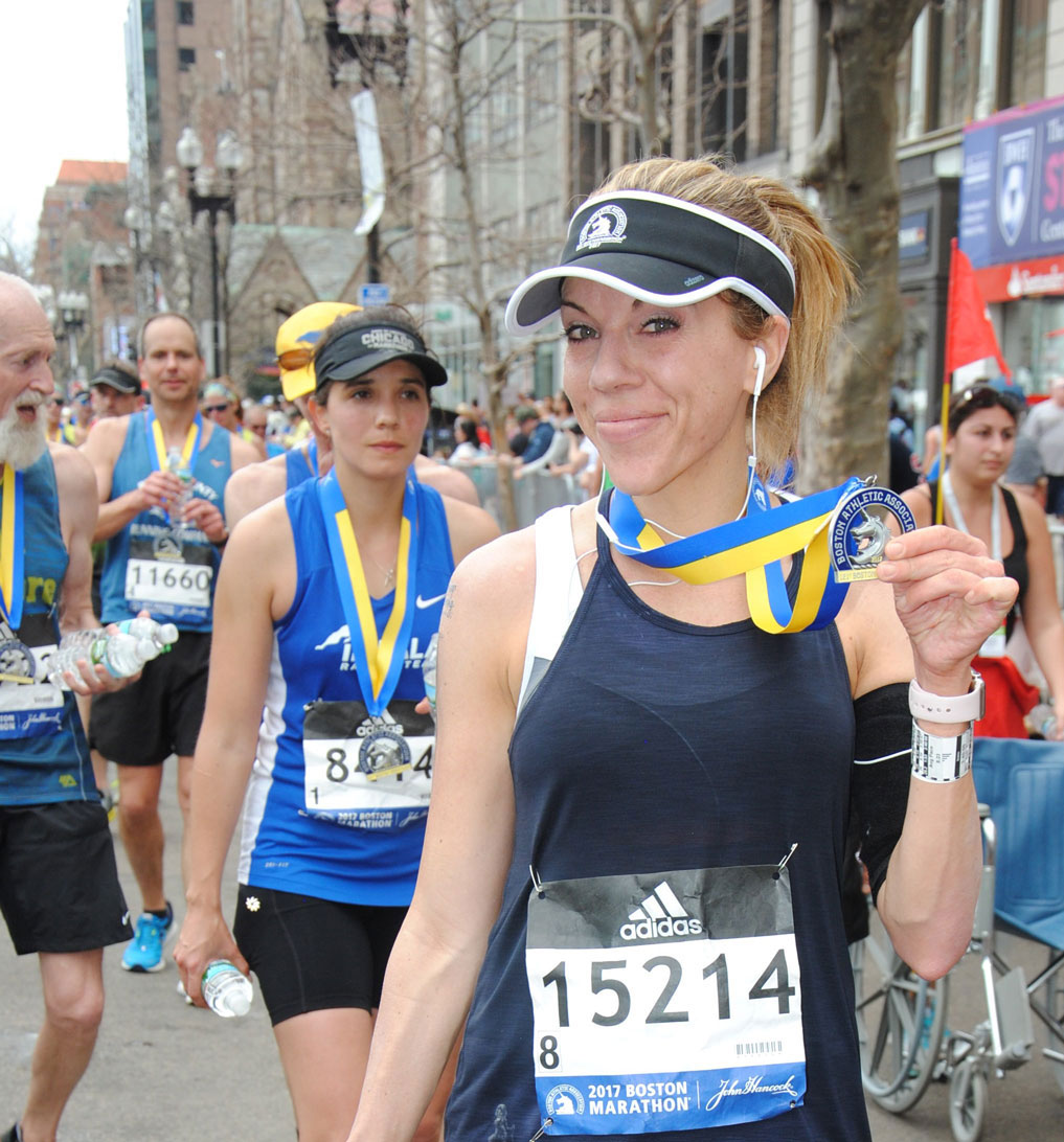 She's On A Run Boston Marathon Finish